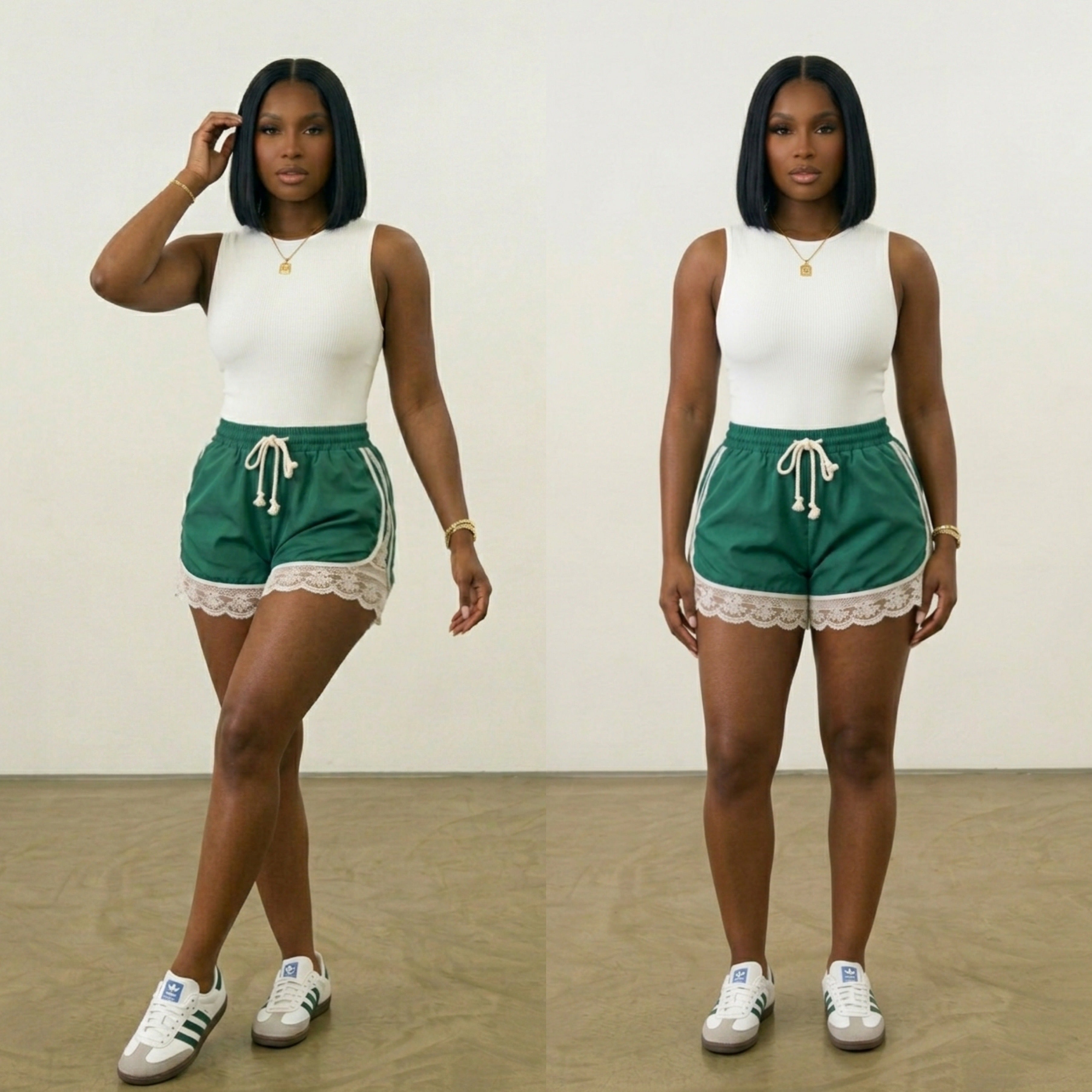 Active lace shorts